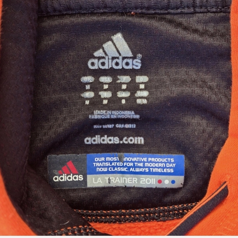 EUC Boston Marathon 2012 Adidas Orange Hoodie Sz Mens Med (Unisex) - Picture 6 of 13